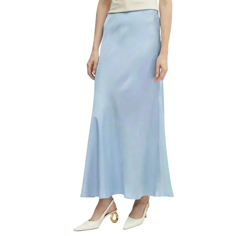 Bardot Satin Finish A-Line Max Skirt Size 4